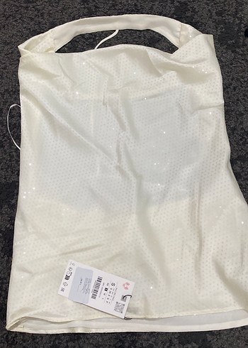 Zara parlak halter top