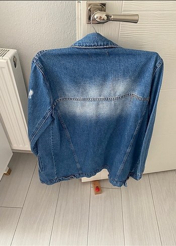 Defacto Düğmeli Mavi Denim Kadın Ceket kot ceket mevsimlik