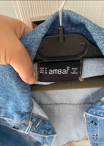 m Beden Düğmeli Mavi Denim Kadın Ceket kot ceket mevsimlik