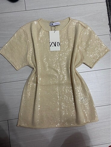 Zara parlak bluz