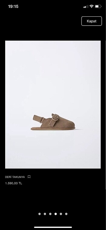 22 Beden camel Renk Zara Çocuk sandalet