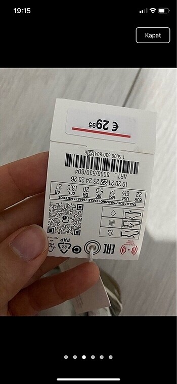 22 Beden Zara Çocuk sandalet
