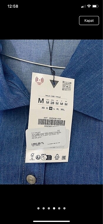 Zara Zara denim gömlek