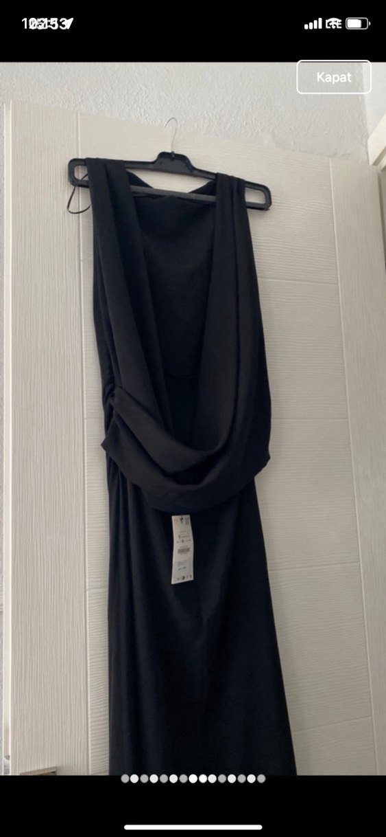 Zara marka sırtı açık elbise - Görsel 4