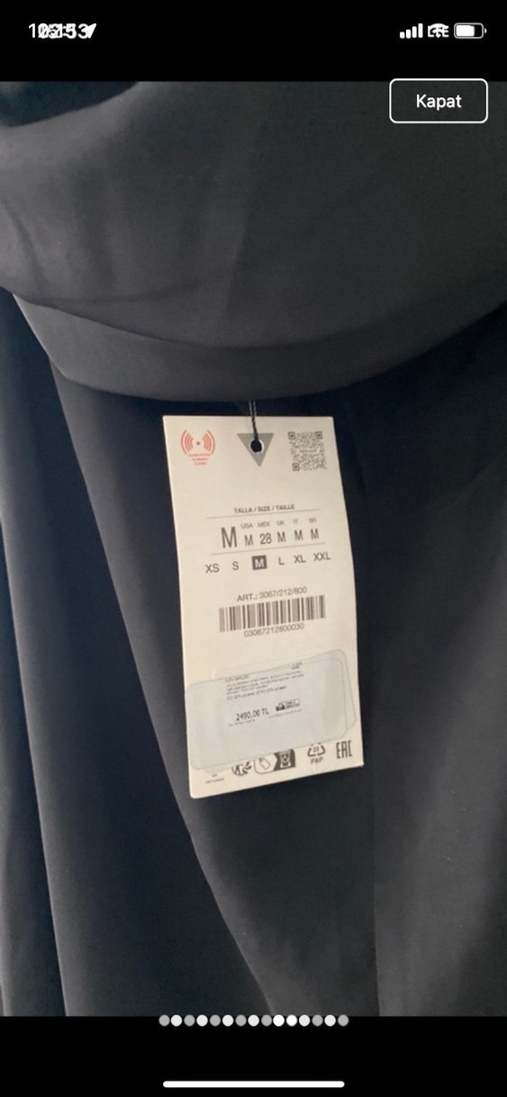 Zara marka sırtı açık elbise - Görsel 5