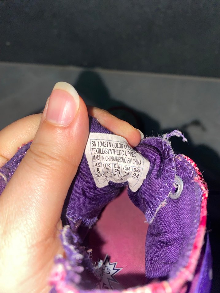 Mor Bağcıklı ve Cırt Cırtlı Kız Spor Ayakkabı - Görsel 4