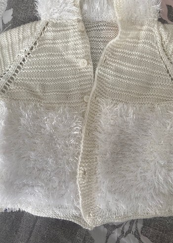 Peluş örgü çocuk hırkası - Görsel 2