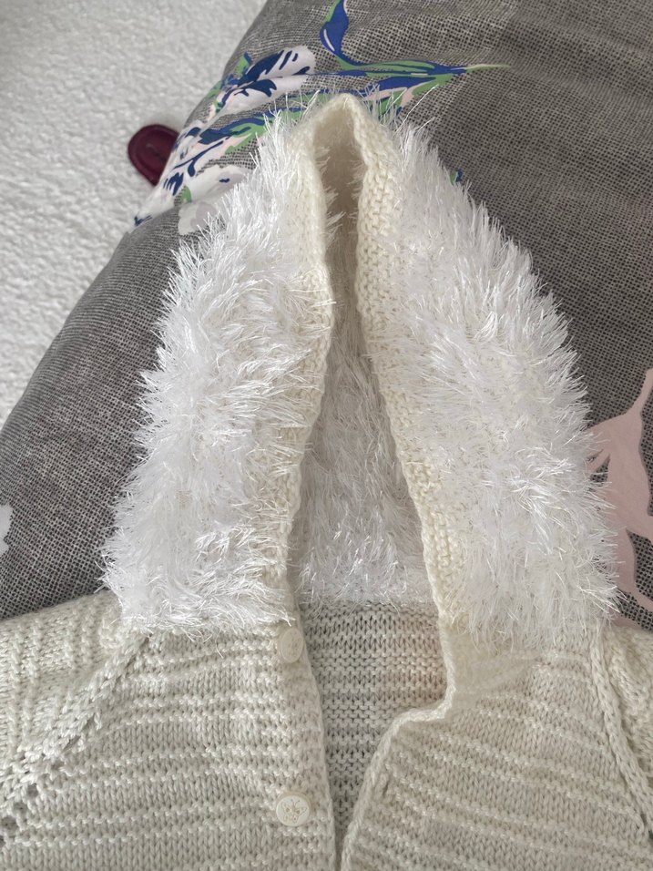 Peluş örgü çocuk hırkası - Görsel 3