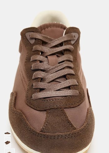 Zara kahverengi soft spor ayakkabı - Görsel 6