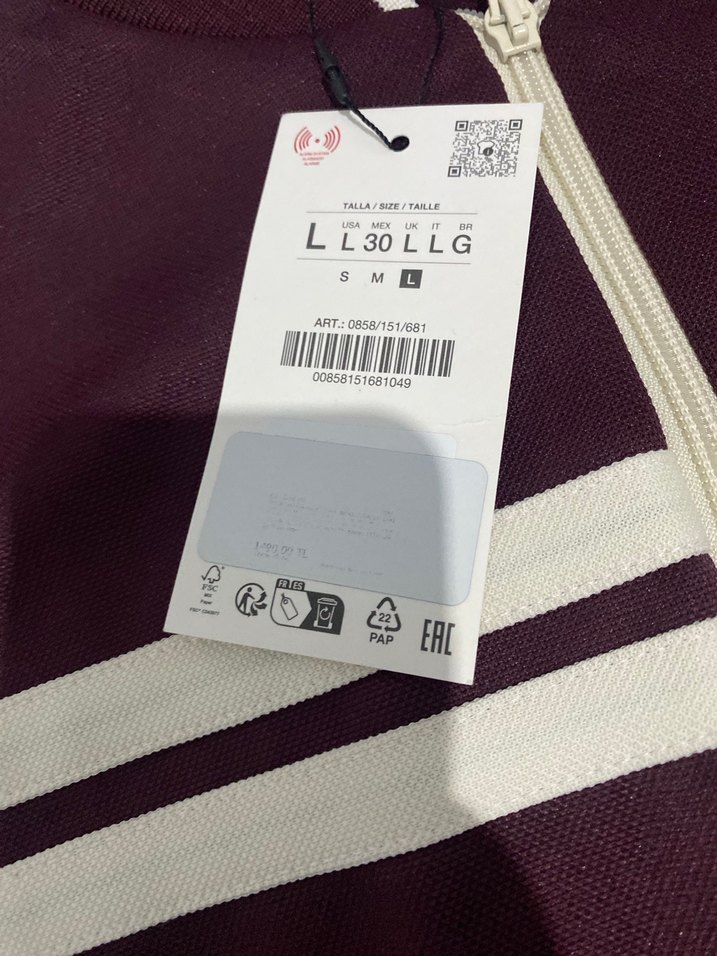 Bordo Fermuarlı Spor Ceket Zara - Görsel 2