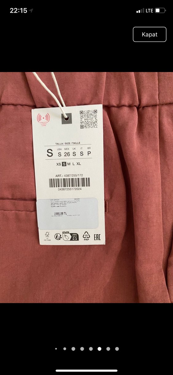 Kadın Kumaş Pantolon Zara - Görsel 4