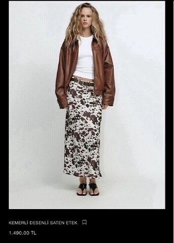 Zara marka zaten etek - Görsel 3