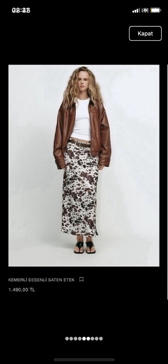 Zara marka zaten etek - Görsel 3