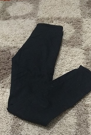 siyah yandan fermuarlı kumaş pantolon