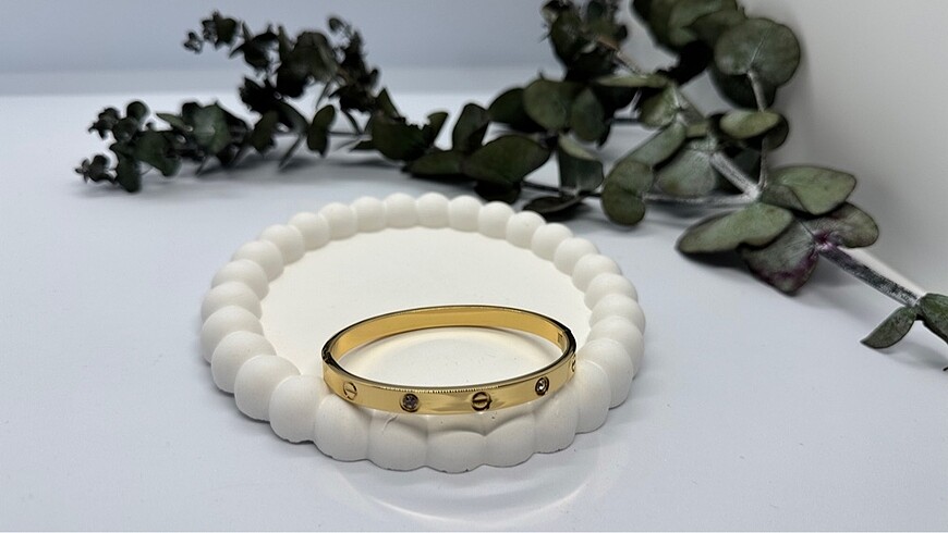 Diğer Çelik Crt Taşlı Gold 60 mm Kelepçe