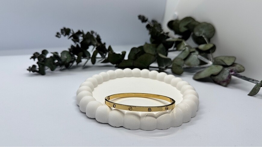 Diğer Çelik Crt İnce Taşlı Gold 60 mm Kelepçe