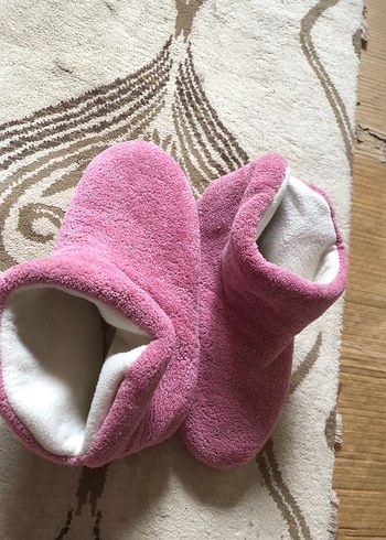 Kız Çocuk Pudra Sıcak Ev Terliği - Görsel 3