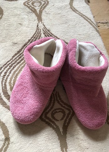 Kız Çocuk Pudra Sıcak Ev Terliği - Görsel 7