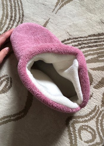 Kız Çocuk Pudra Sıcak Ev Terliği - Görsel 2