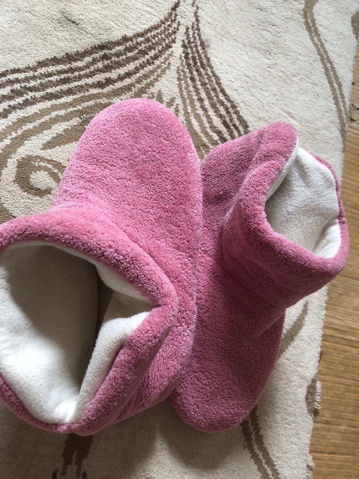 Kız Çocuk Pudra Sıcak Ev Terliği - Görsel 4