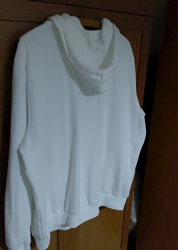 ekru krem  ve gri Fermuarlı Erkek Sweatshirt - Görsel 5