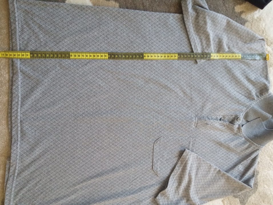 Gri Kısa Kollu Polo Tişört - Görsel 3