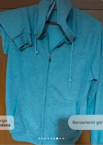 gri swett hırka - Görsel 2