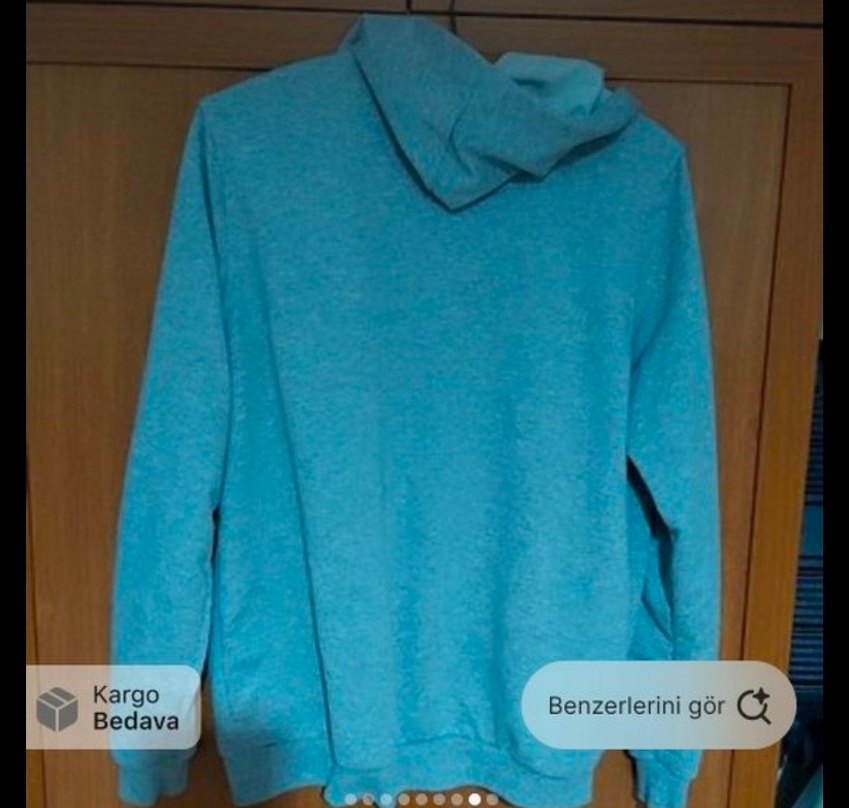 gri swett hırka - Görsel 3