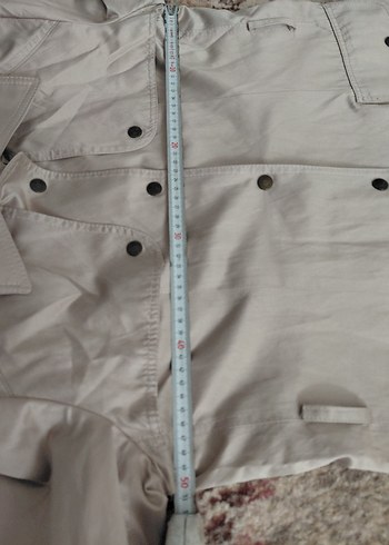 bej kadın trençkot - Görsel 4