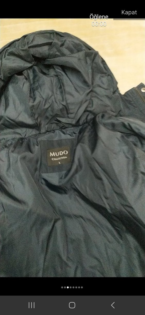 mudo lacivert unisex mont kaban - Görsel 4