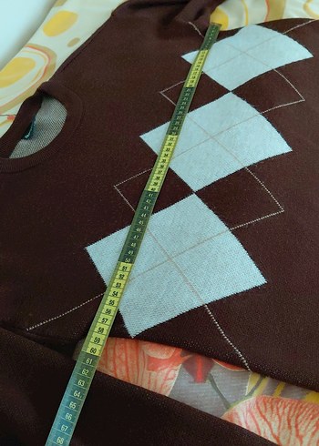 Kadın Kahverengi Örgü Kazak - Görsel 4