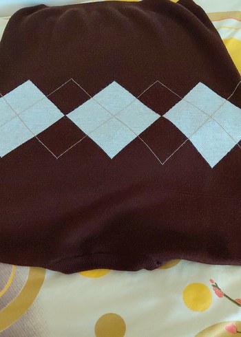 Kadın Kahverengi Örgü Kazak - Görsel 3