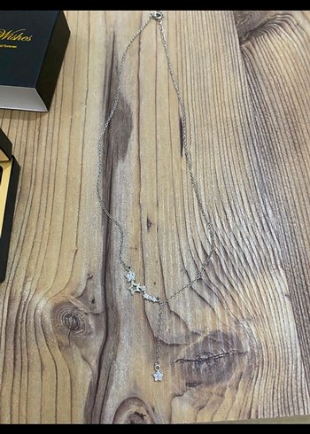 925 ayar gümüş Ay Yıldızlı Minimalist Kolye - Görsel 5