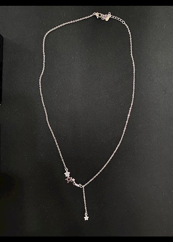 925 ayar gümüş Ay Yıldızlı Minimalist Kolye - Görsel 2