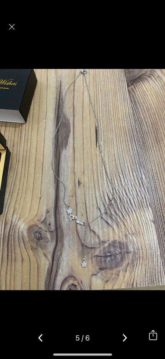 925 ayar gümüş Ay Yıldızlı Minimalist Kolye - Görsel 5