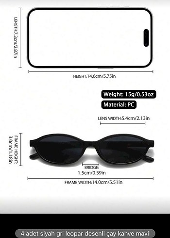 Şeffaf Siyah Minimalist Kadın Güneş Gözlüğü - Görsel 2