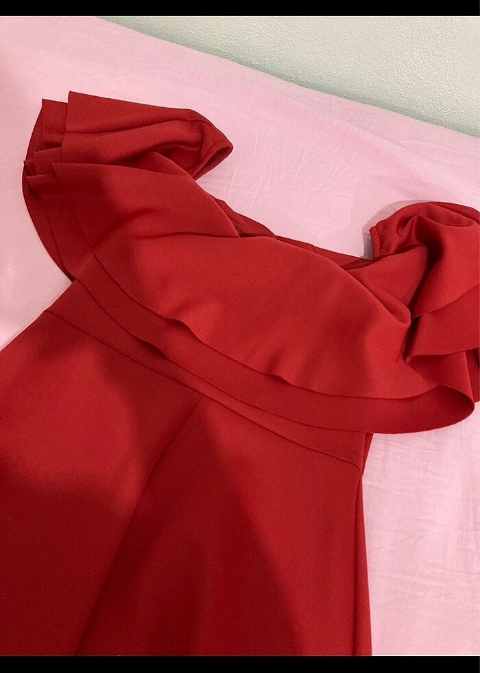 Kırmızı Düğün Elbisesi - Görsel 3