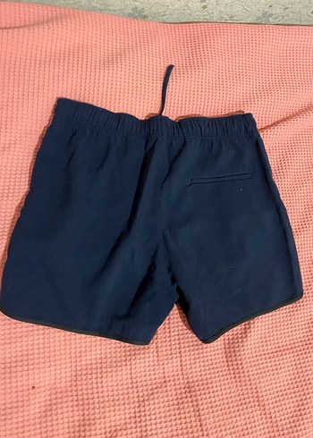 Koyu Mavi Düz Spor Şort - Görsel 2