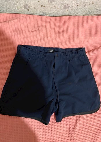 Koyu Mavi Düz Spor Şort - Görsel 3