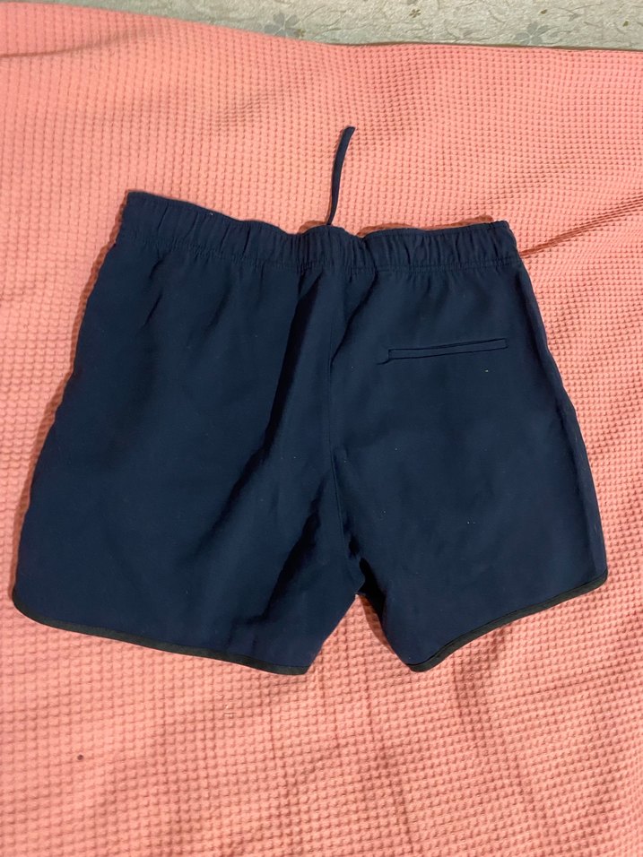 Koyu Mavi Düz Spor Şort - Görsel 2