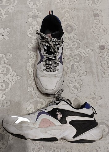 39 Beden çeşitli Renk Orjinal us polo 39 numara sneaker