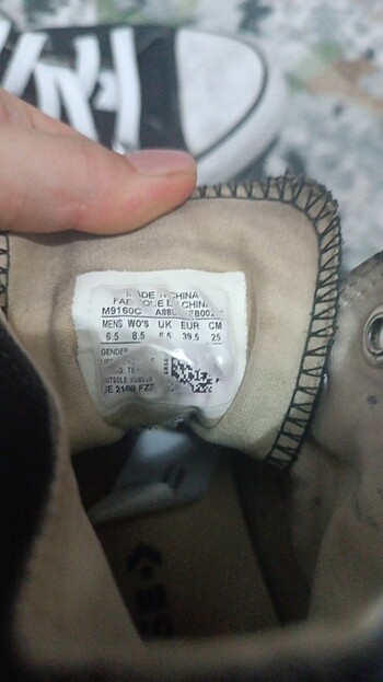 39 Beden siyah Renk Siyah Converse orijinal