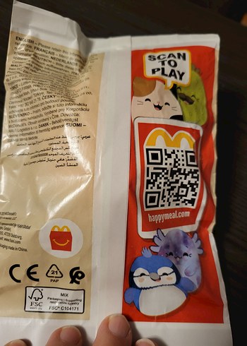  Beden Mc Donalds Squishmallows Peluş Oyuncak