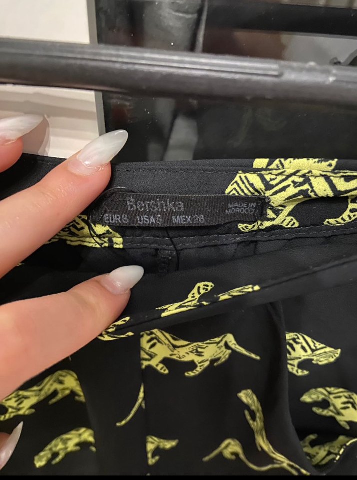 Sarı Baskılı Hamile Mini Şort - Görsel 3