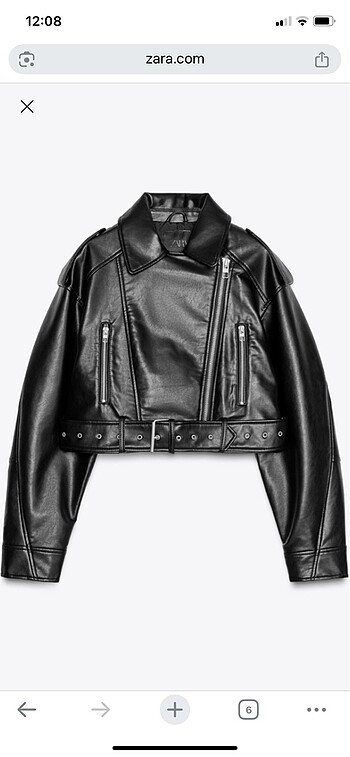 Zara oversize biker deri ceket