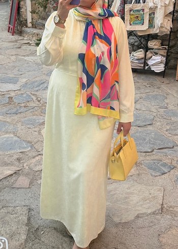 Trendyol & Milla Pastel Sari Uzun Elbise