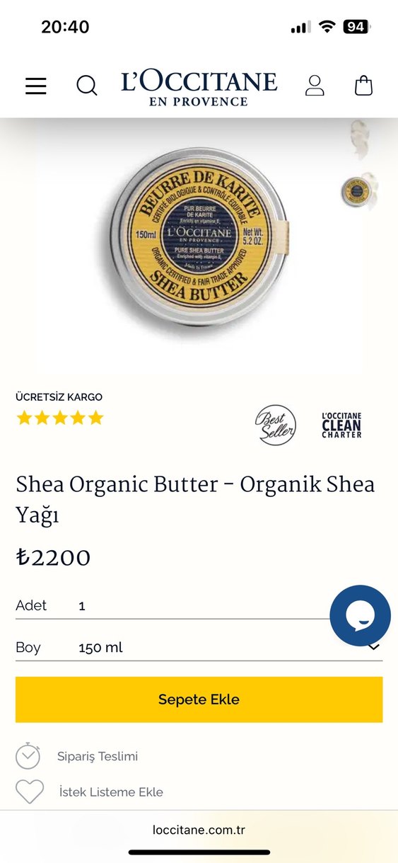 L'Occitane Shea Butter - Görsel 2