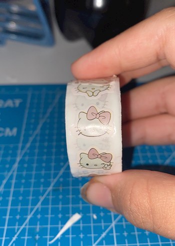 Pembe Hello Kitty Desenli Kedi Aksesuar Bant