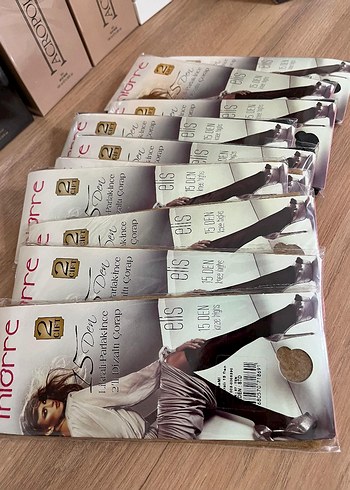 ince corap bayan diz altı  sıyah ve ten rengi 4lü fıyatı dır - Görsel 2