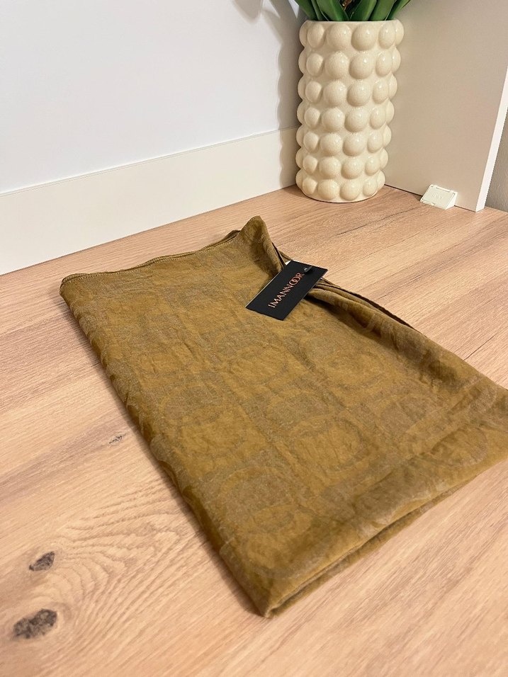 Gri Keten Kadın Şal - Görsel 2